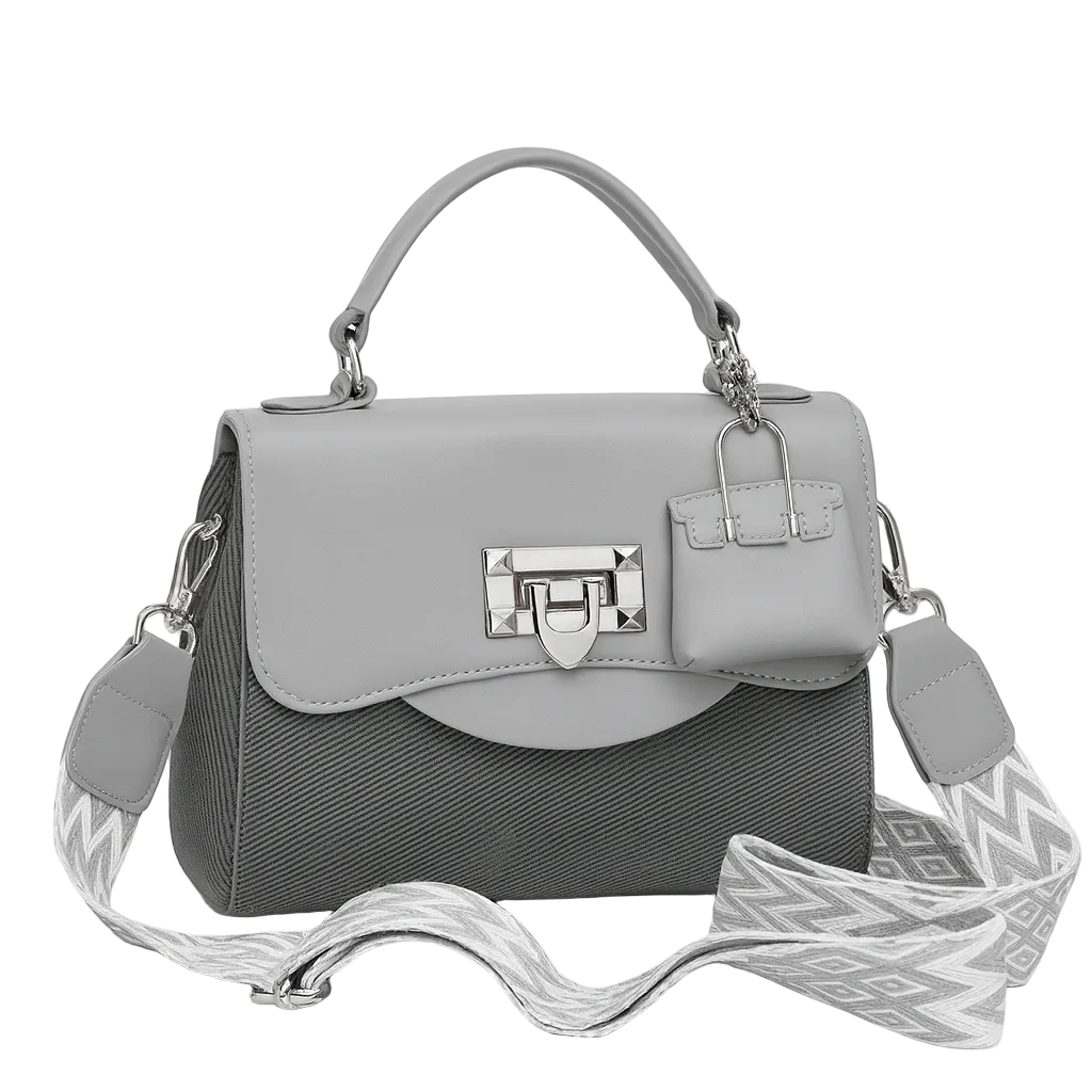 LUXE GREY SATCHEL