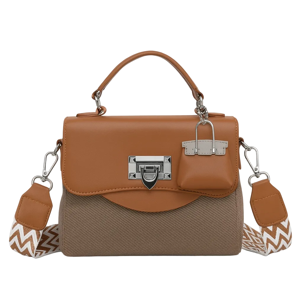 LUXE BROWN SATCHEL