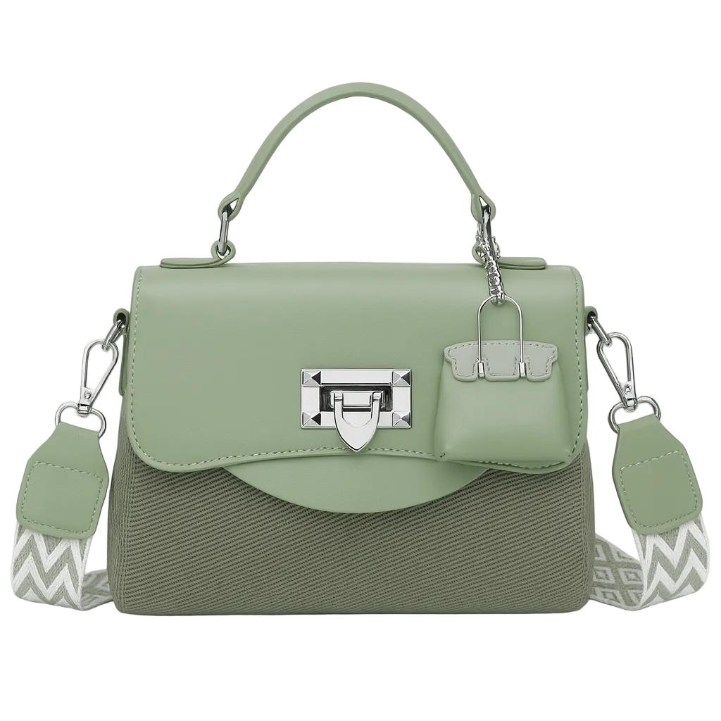 LUXE GREEN SATCHEL