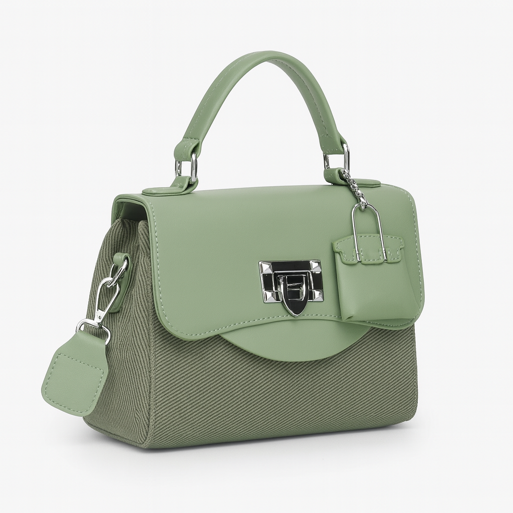 LUXE GREEN SATCHEL