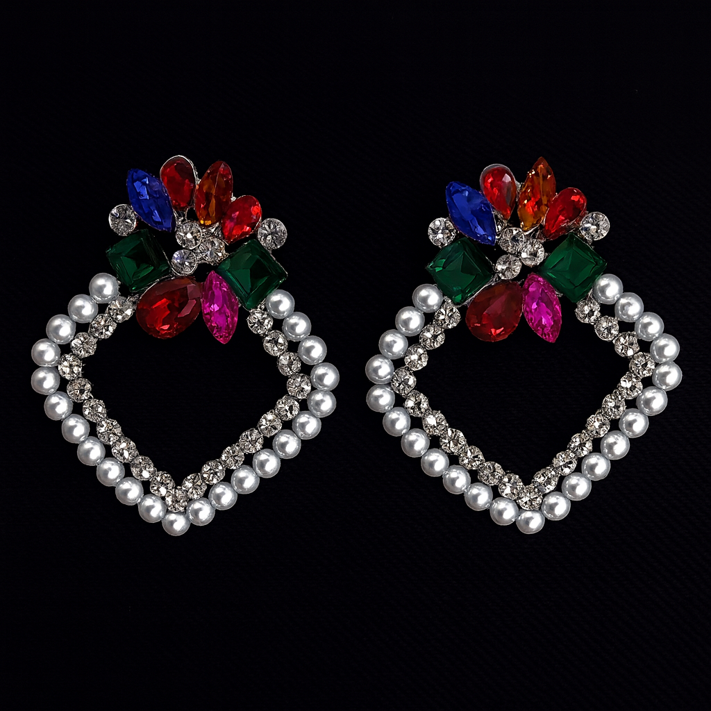 RADIANT PEARL GEM EARRING