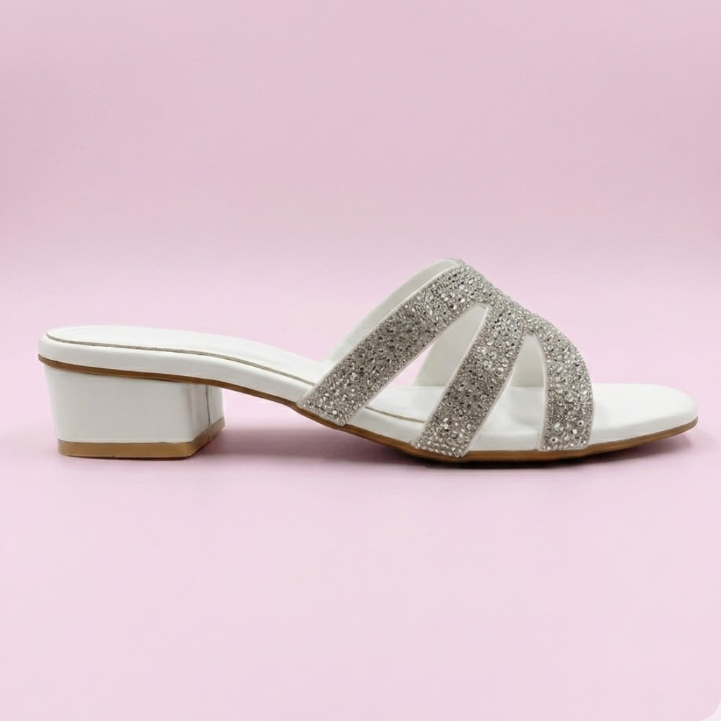 Crystal Aura Block Heel