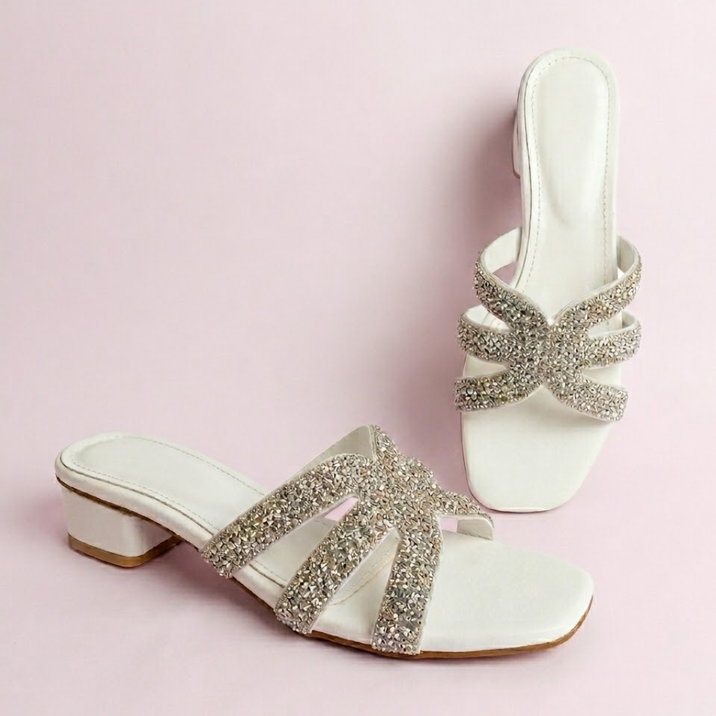 Crystal Aura Block Heel