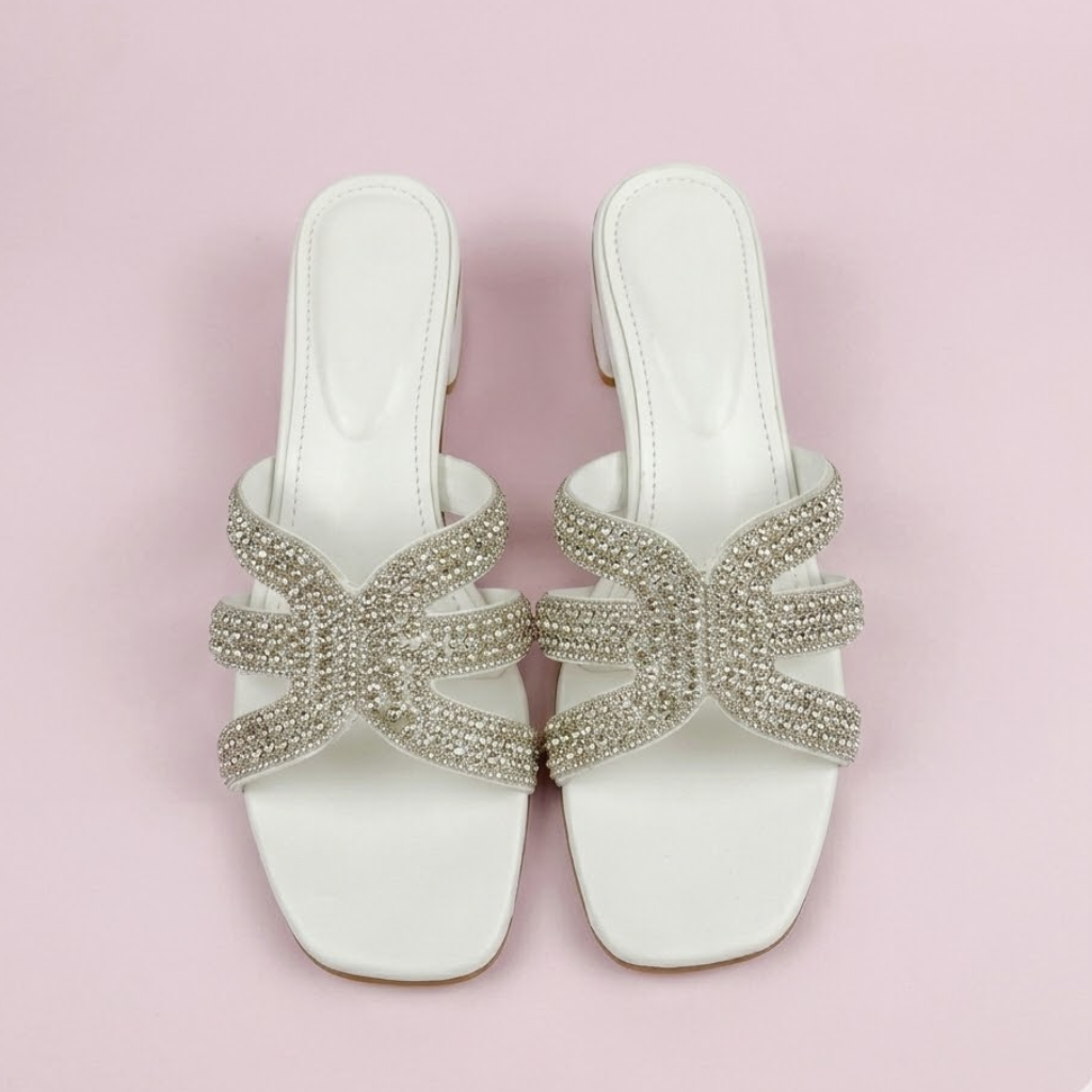 Crystal Aura Block Heel