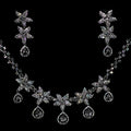 ROYAL RADIANCE SILVER NECKLACE & EARRING SET